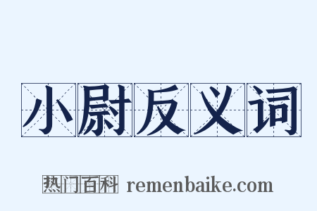 小尉反义词是什么意思的图片